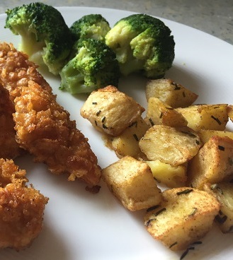 Paprika-bieslook aardappeltjes uit de oven