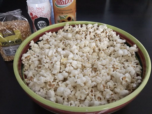 Popcorn, makkelijk, snel, gluten- en lactosevrij