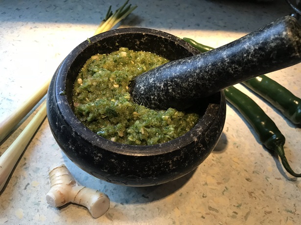 Thaise groene currypasta, zonder gluten en lactose