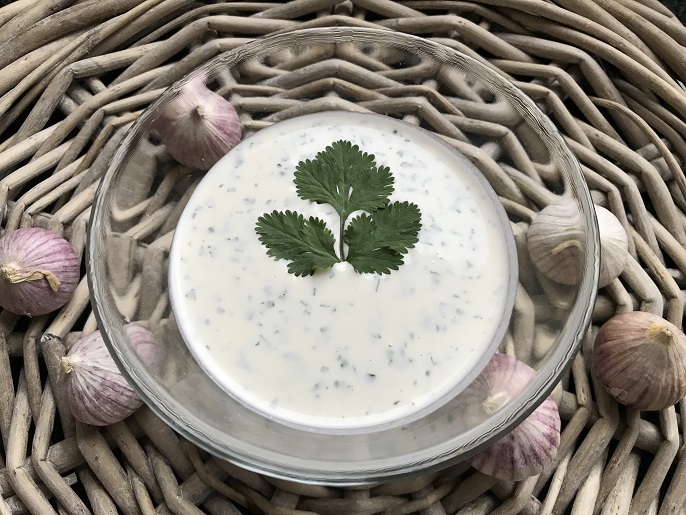 Knoflooksaus, makkelijk, snel en gluten- en lactosevrij