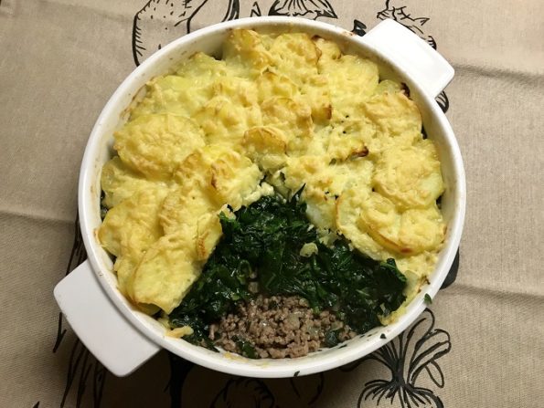 Spinazie ovenschotel met gehakt