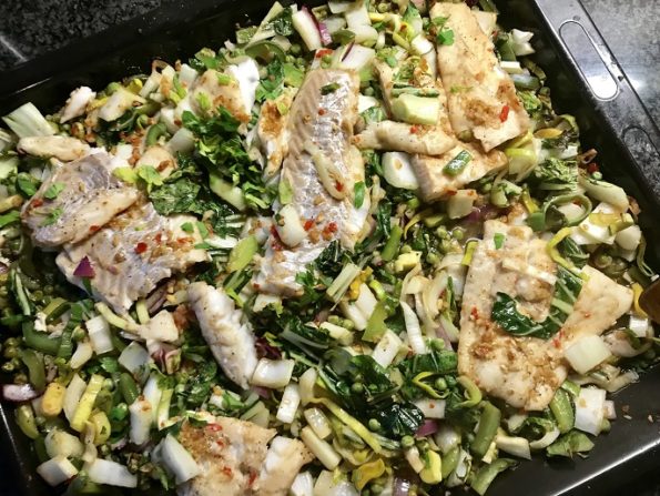thaise kabeljauw traybake