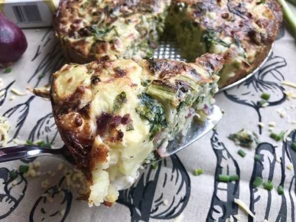 Aardappeltaart met andijvie