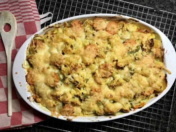 Hollandse krieltjes schotel met kip