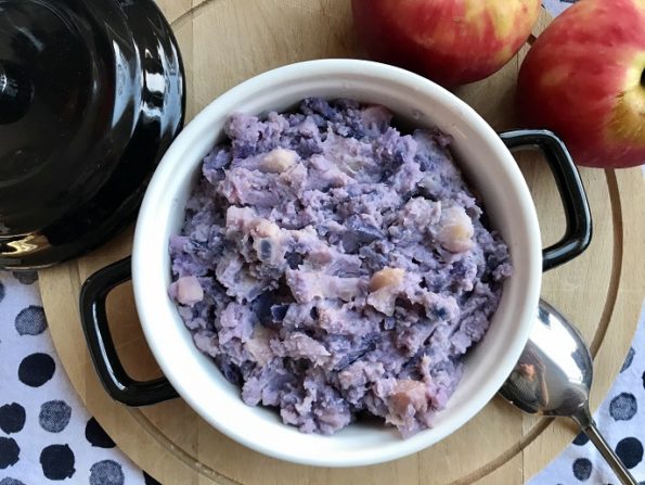 rode kool stamppot met appel en spekjes