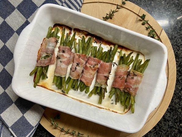 Haricots verts met spek