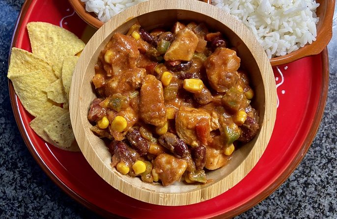 Mexicaanse kipschotel