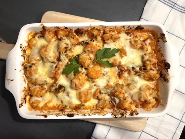 Italiaanse krieltjesschotel met kip