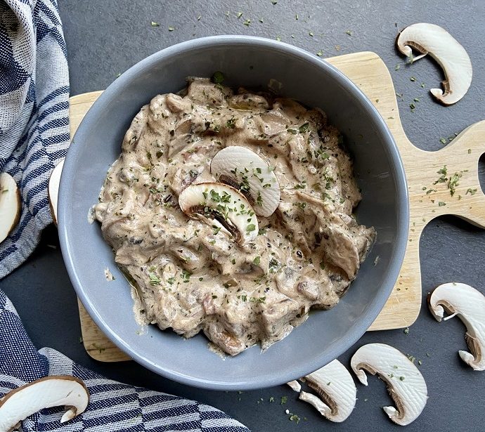 Kastanjechampignonsaus met rode port