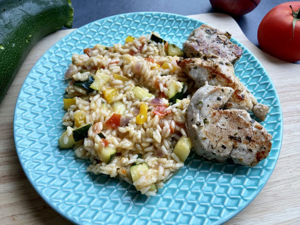 Risotto met varkenshaas