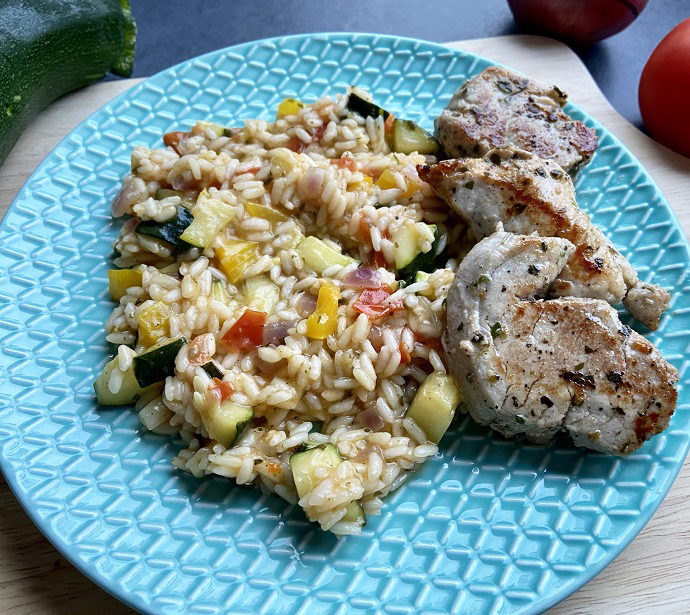 Risotto met varkenshaas