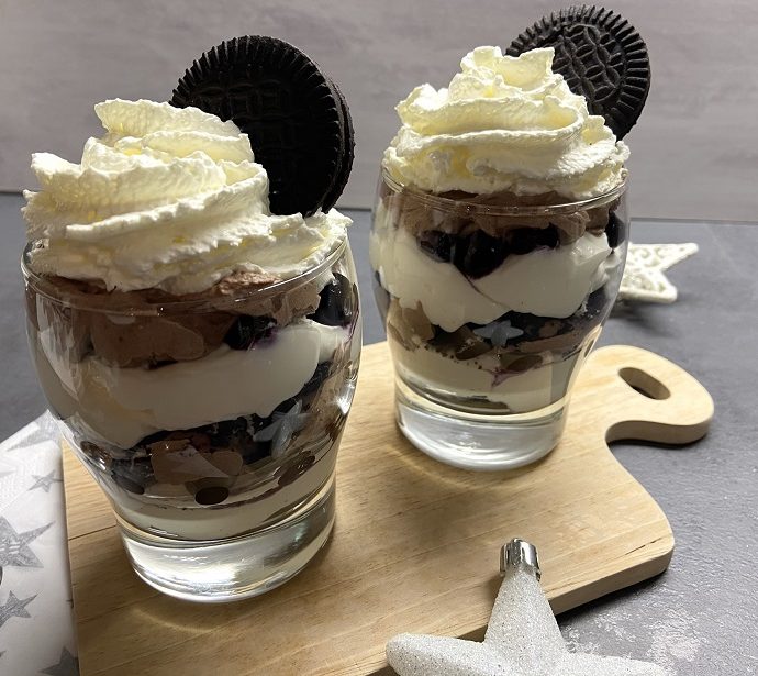 Oreo-chocolade trifle met mascarpone