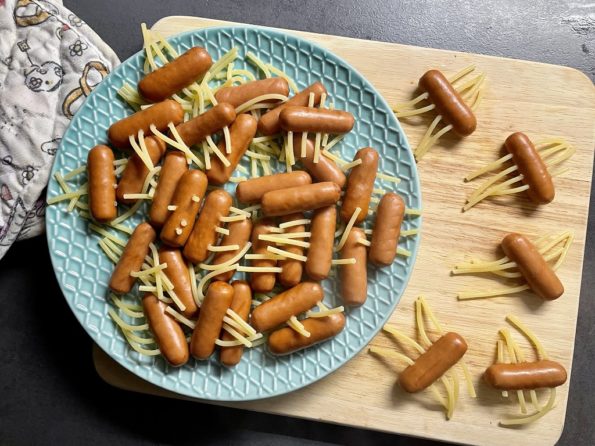 Glutenvrije knakworst spinnetjes