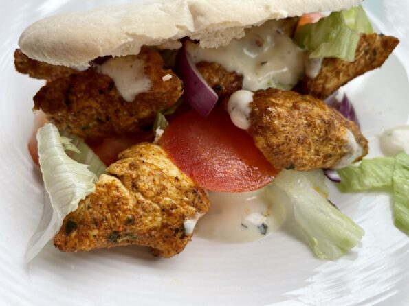 Broodje kip kebab glutenvrij