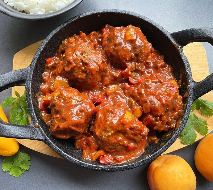 Gehaktballetjes pilav met abrikozen