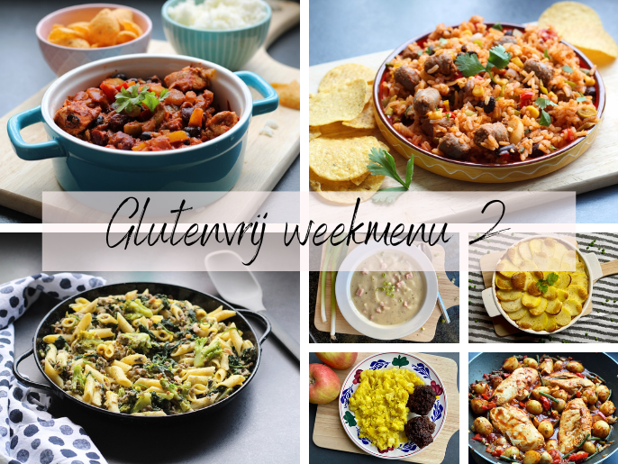 Glutenvrij weekmenu 2023-02