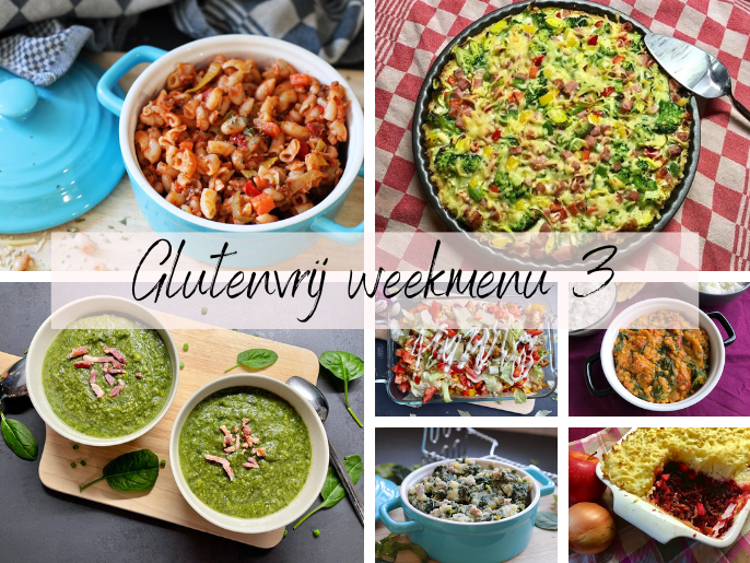 Glutenvrij weekmenu 2023-03