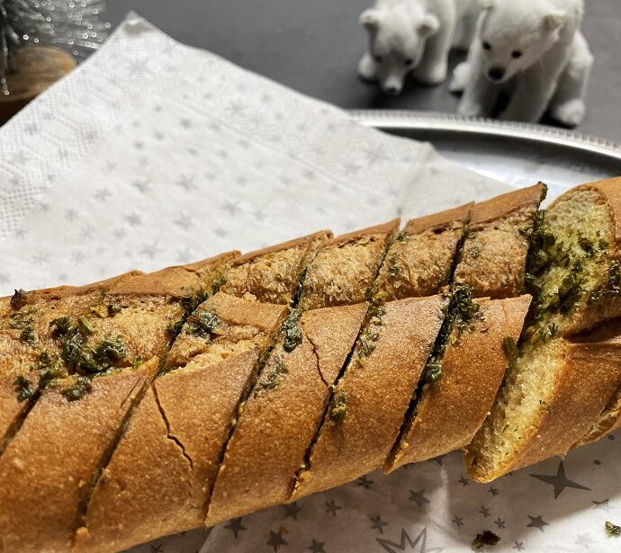 Knoflookbrood uit de oven