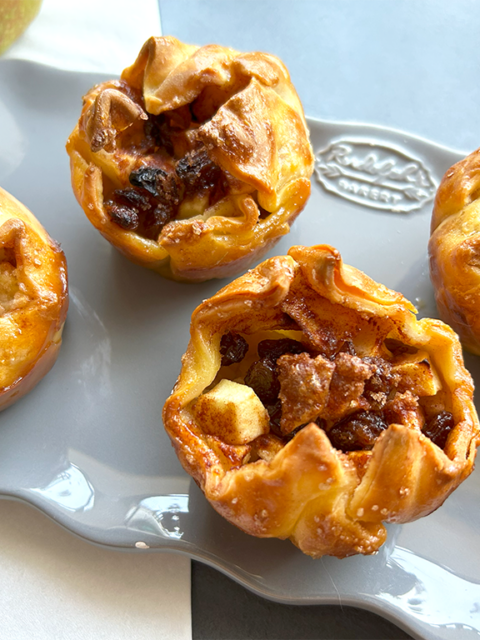 Glutenvrije appel-rozijnen gebakjes