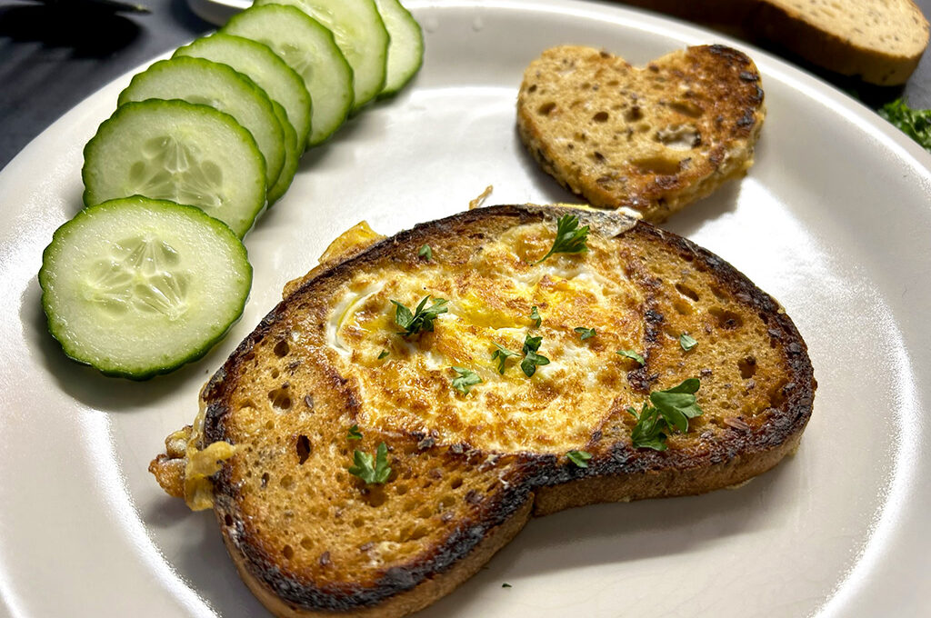 Ei in glutenvrij brood