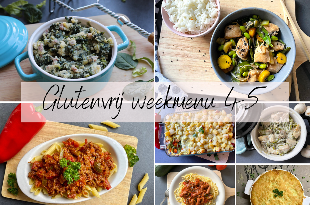 Glutenvrij weekmenu 2023-45