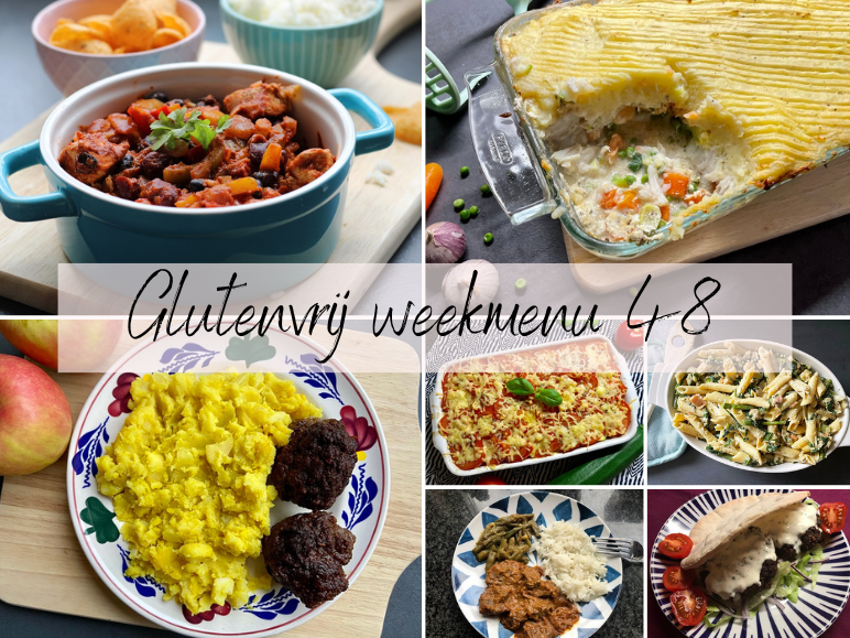 Glutenvrij weekmenu 2023-48