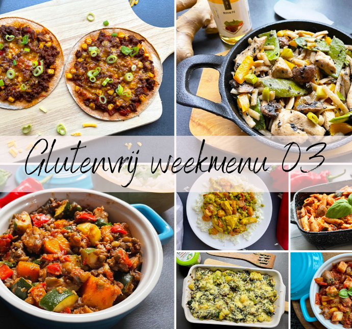 Glutenvrij weekmenu 2024-03