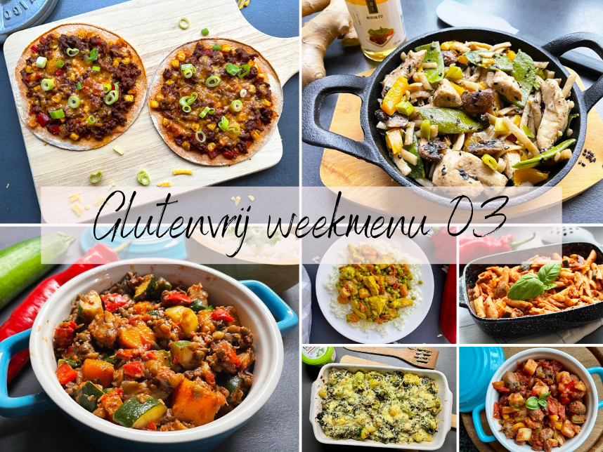 Glutenvrij weekmenu 2024-03