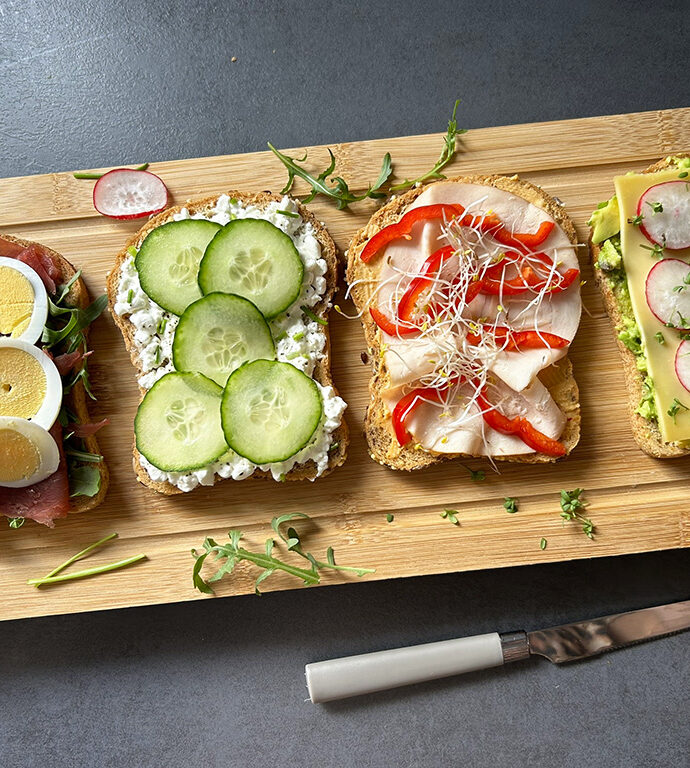 Glutenvrije open sandwiches